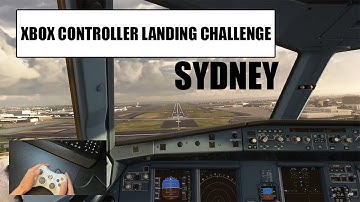 XBOX CONTROLLER Flight Simulator Landing Challenge - Sydney (1mil+ tutorial)