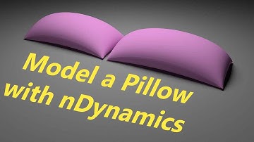 Modelling Pillow, Inflate Geometry using nCloth Dynamics in Maya Dynamics and Modelling Tutorial