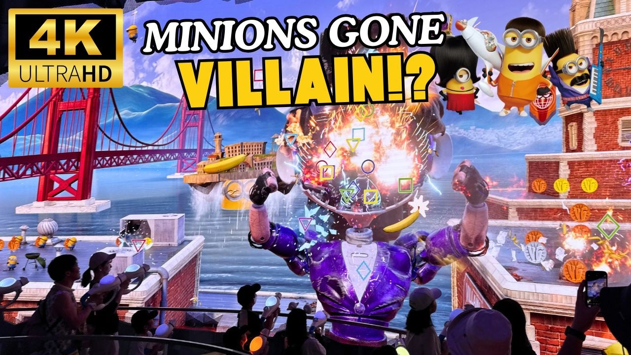 NEW Minions Attraction FULL RIDE POV | Villain-Con Minion Blast at Universal Studios Japan!