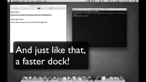 OSX Mountain Lion Tweaks [Ep. 1] - Speed Up Hiding Animation
