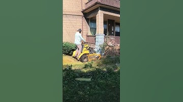 Mowing Down Weeds: Wright Stander Mower in Action! #shorts