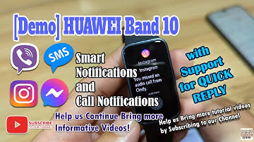 [Demo] HUAWEI Band 10 - Smart Notifications and Call Notifications, Supports Quick Reply