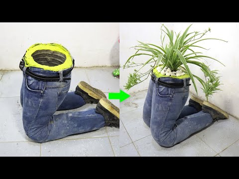 Video: Hoe Maak Je Een Plantenbak Van Een Oude Spijkerbroek?