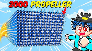 Building Plane Using 2000 Propeller in Build a Plane Roblox!!