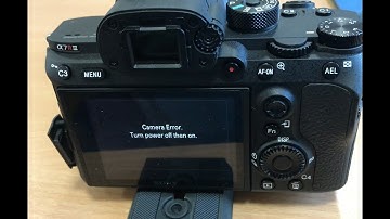 Faulty Sony A7Riii-Camera Error When Taking Photo
