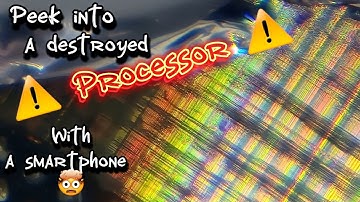 What happened with destroyed Intel processor? Intel T2300E processor close-up. - part 3