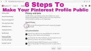 How To Make Visible Or Show Your Pinterest Account On Search Engines (Google Bing Yahoo) (2023)