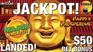 LANDED THE MAJOR JACKPOT on $50 BET on Happy & Prosperous Dragon Link Casino Slot Win & Big Handpay