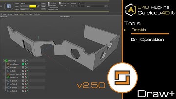 04c - DrawPlus v2.50 Tool Depth: C4D Drill Operation