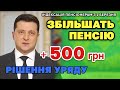 ПЕНСІОНЕРАМ +500 гривень ЗБІЛЬШЕННЯ пенсії та індексація з 1 березня