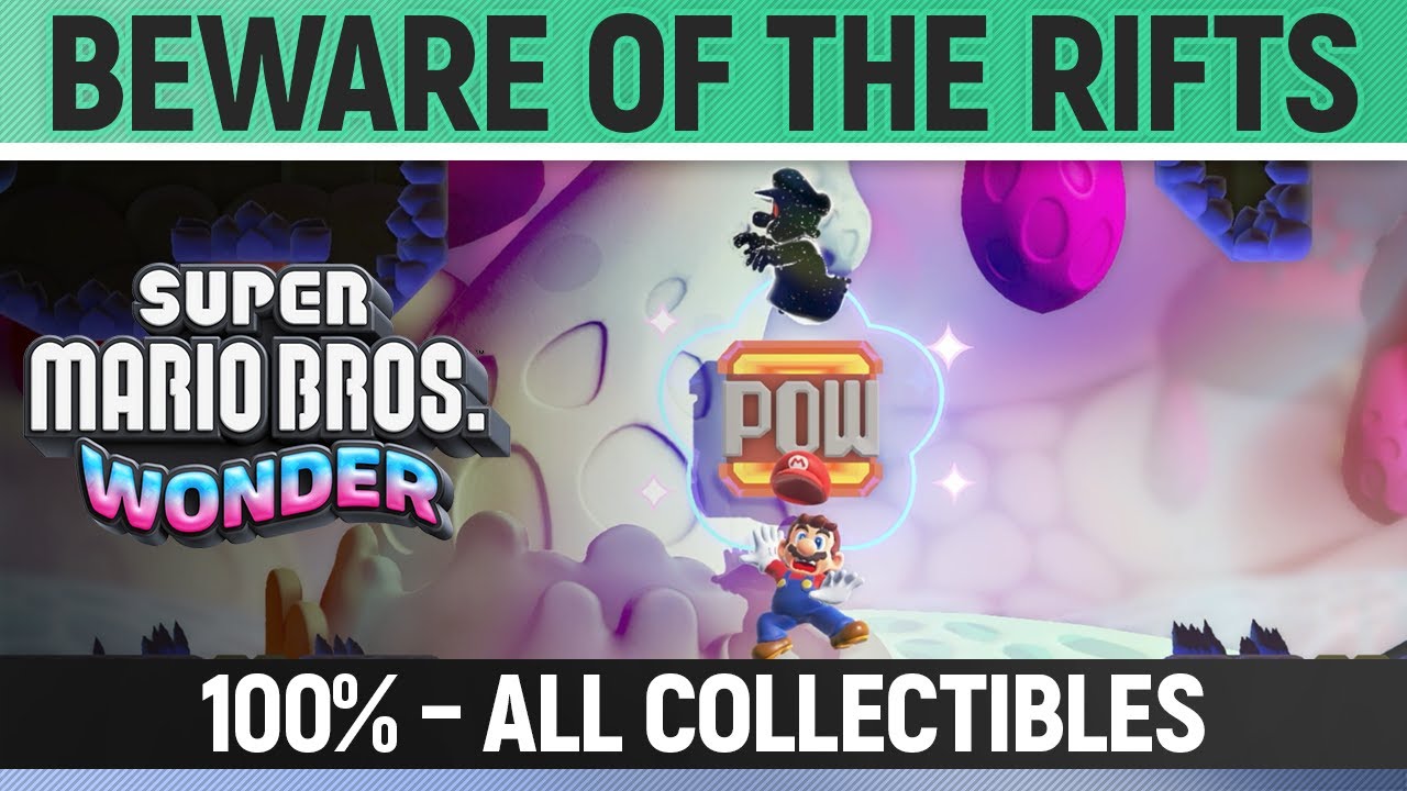 Super Mario Time Rift Super Mario Bros. Wonder - Beware of the Rifts - 100% All Wonder Seeds ...