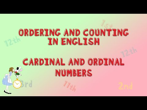 Ordering and Counting in English | Cardinal and Ordinal Numbers| Math |  Paano gumaling sa English ?
