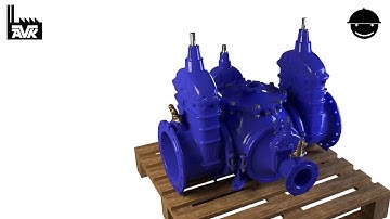AVK Combi-cross Gate Valves Animation