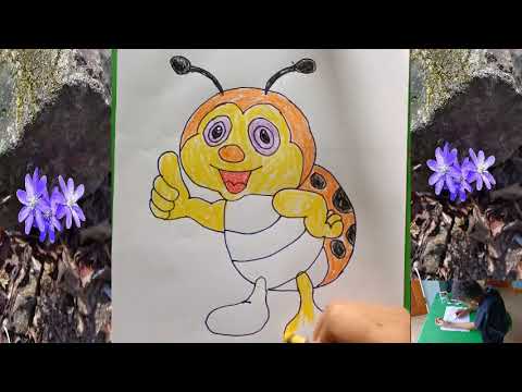 Video Vẽ con bọ cánh cam kute - sam & kem art - youtube