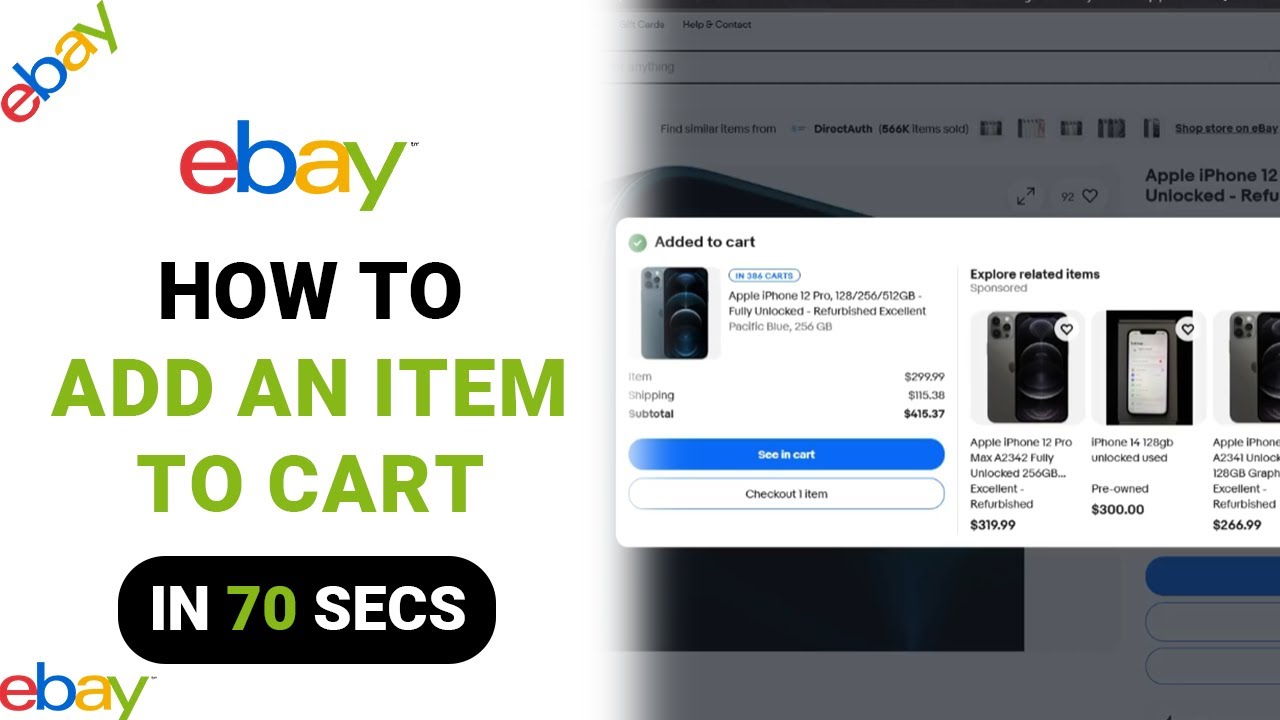 How to Add An Item To Cart on Ebay [NEW] - YouTube