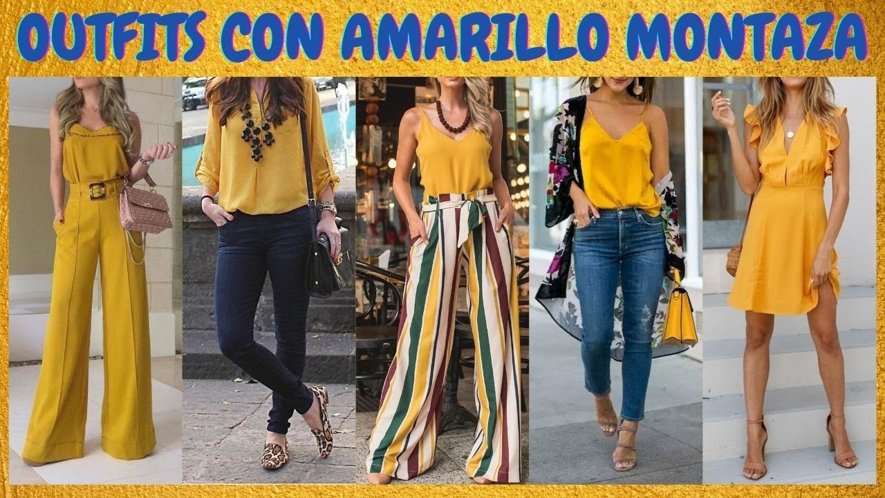 TENDENCIAS MOSTAZA 😍COMO COMBINAR EL AMARILLO MOSTAZA 🥰 OUTFITS USING MUSTARD YELLOW - YouTube