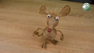 jute mouse Мышь из джута