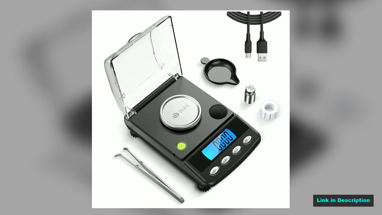 0001g Precision Digital Jewelry Scale 20g USB Powered Electronic Weighing Scale LCD Mini Lab