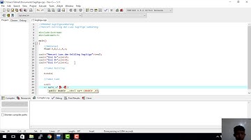 Membuat program menghitung luas dan keliling Segitiga Sembarang dengan C++