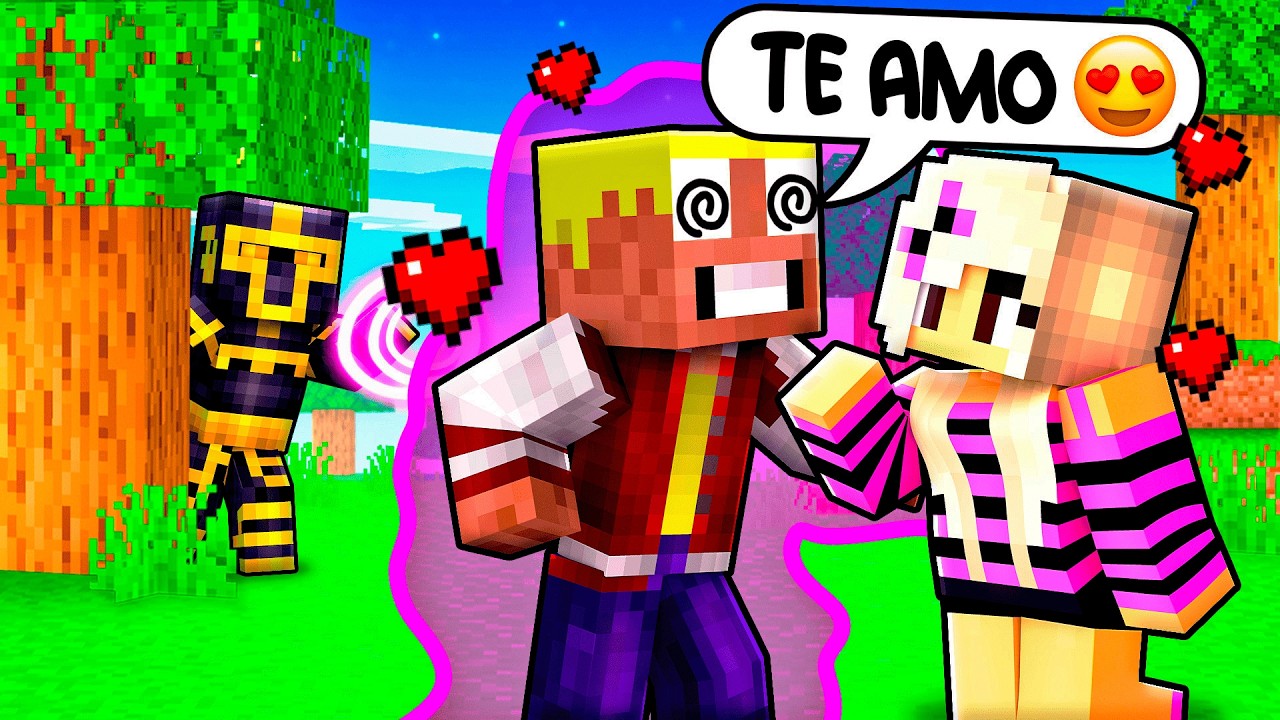 Usando CONTROL MENTAL sobre Mi Amigo en MINECRAFT 😂