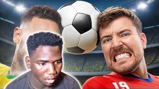 MrBeast Beat Neymar, Win 500,000 REACTION!