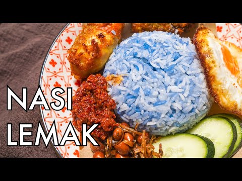Nasi Lemak Bunga Telang Recipe
