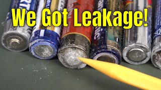 EEVblog 1508  We FINALLY Got Alkaline Battery LEAKAGE!