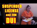 Bodycam DUI Arrest - Woman Arrested for Her 2nd DUI While Driving on a Suspended License