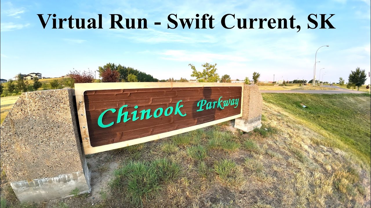 Virtual Run - Swift Current, Saskatchewan - Chinook Parkway Trail - Treadmill Workout POV 4K