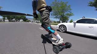 Carving on the Propel Endeavour S2 electric skateboard