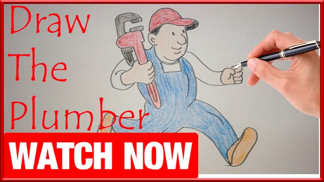 How To Draw The Plumber Learn To Draw Art Space YouTube