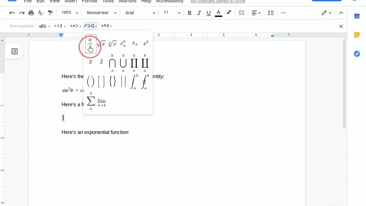 equation maker for google docs