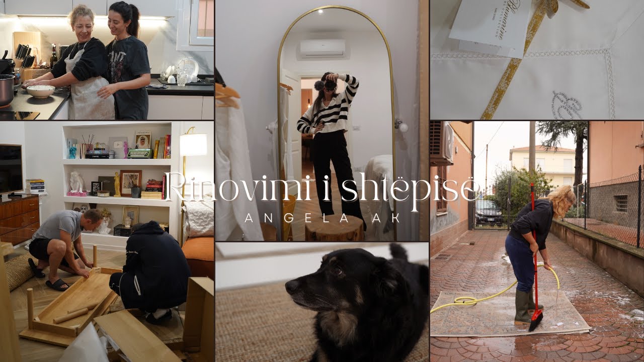 Erdhen prinderit , si te shtojm leket, bejm byreke,sistemojm dollapet dhe paja haul| Vlog| Angela Ak