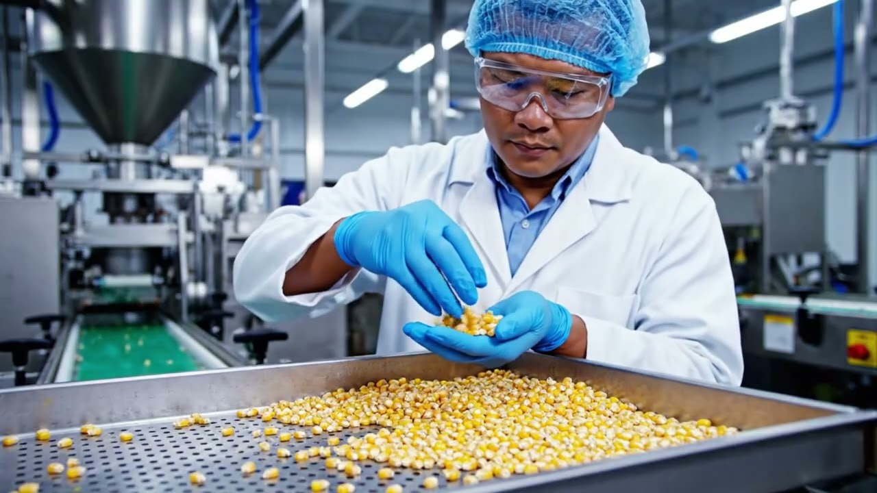 Industrial Corn Milk Production Process: From Fresh Sweet Corn to Bottled Corn Milk (Full Process)