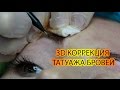 3D КОРРЕКЦИЯ ТАТУАЖА БРОВЕЙ (показываю на себе)