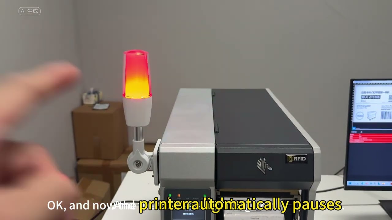 BLC Label Printing Quality Inspection System - New NG Label Automatic Handling Feature Demonstration