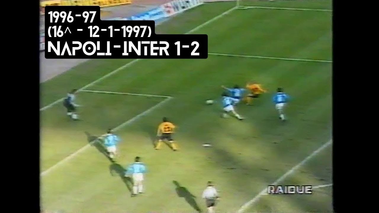 1996-97 (16^ - 12-01-1997) Napoli-INTER 1-2 [Branca,Djorkaeff,Caccia] Servizio DomenicaSprint Rai2