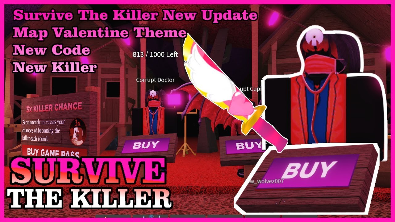 ALL NEW SURVIVE THE KILLER CODES 2020 💘VALENTINES EVENT CODES