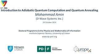 DP-PMI - QIT 2014 - Lecture 5: Mohammad Amin