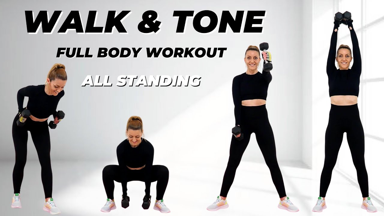 🔥35 Min WALK & TONE Dumbbell Workout🔥Burn Fat & Build Muscle🔥Full Body Compound Moves🔥