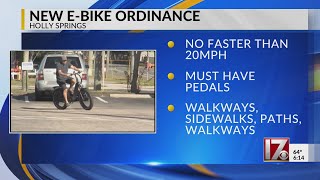 Holly Springs passes new rules on e-bikes in town