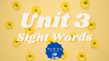 1st Grade Benchmark Unit 3 Sight Words