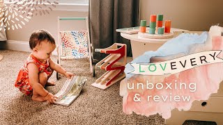 montessori toys at home // lovevery pioneer play kit unboxing + review