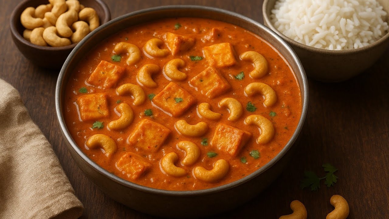 रेस्टॉरंट स्टाईल काजू पनीर मसाला