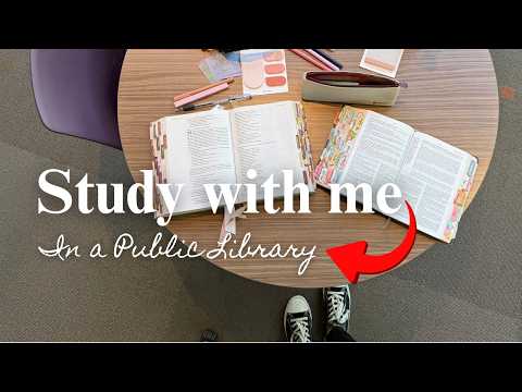 Study with me | Bible Study and Bible Journaling for beginners | Public Library #2