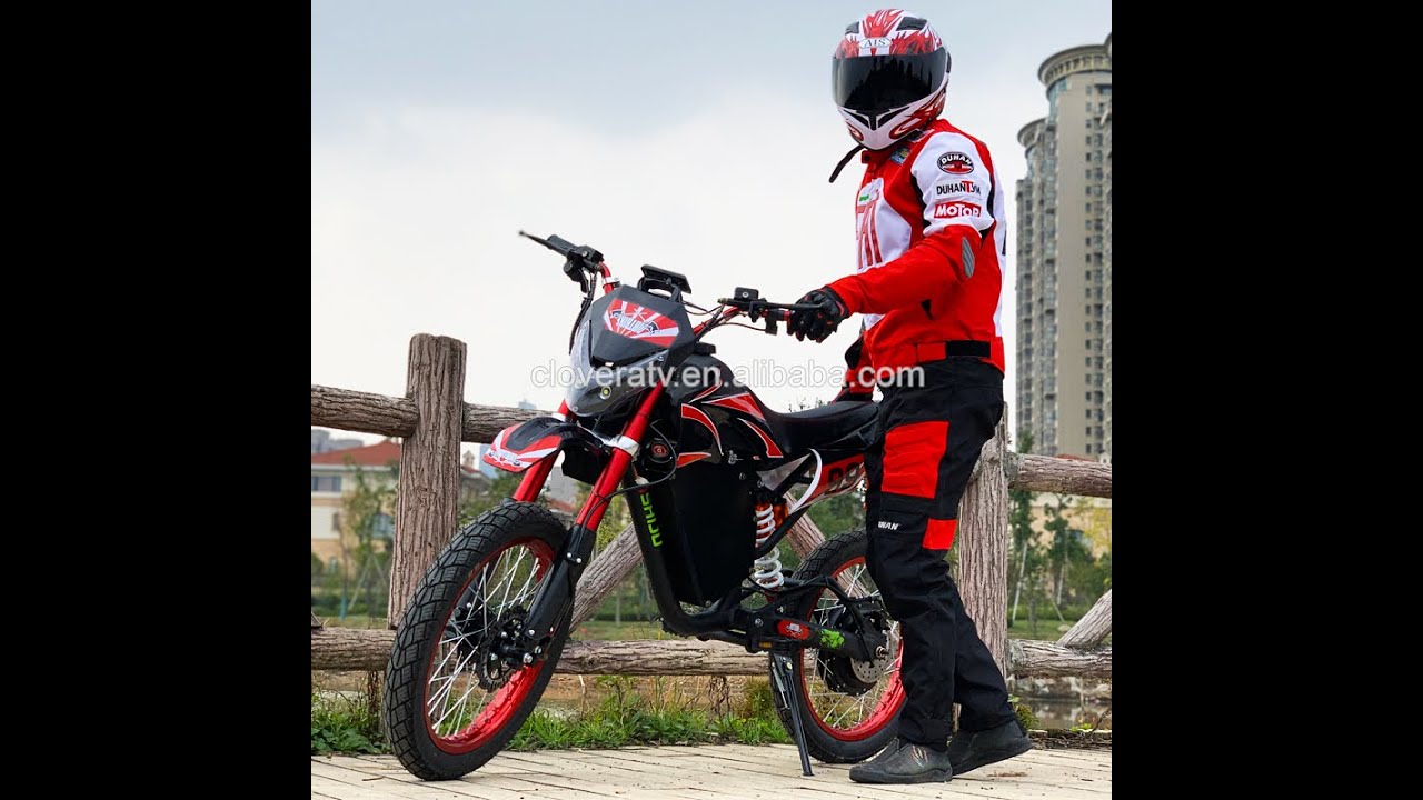 72V 2000W Electric Motocross Bike Pit Bike Dirt Bike with 20Ah Lithium