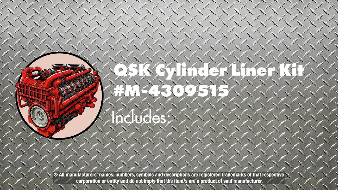 Replacement Cylinder Liner Kit for Cummins® QSK Cylinder Engines