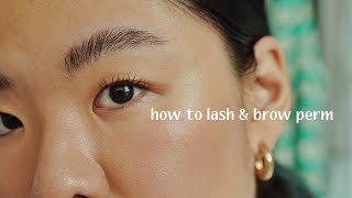 How I Perm My Lashes & Brows  DIY Lash Lift and Brow Lamination