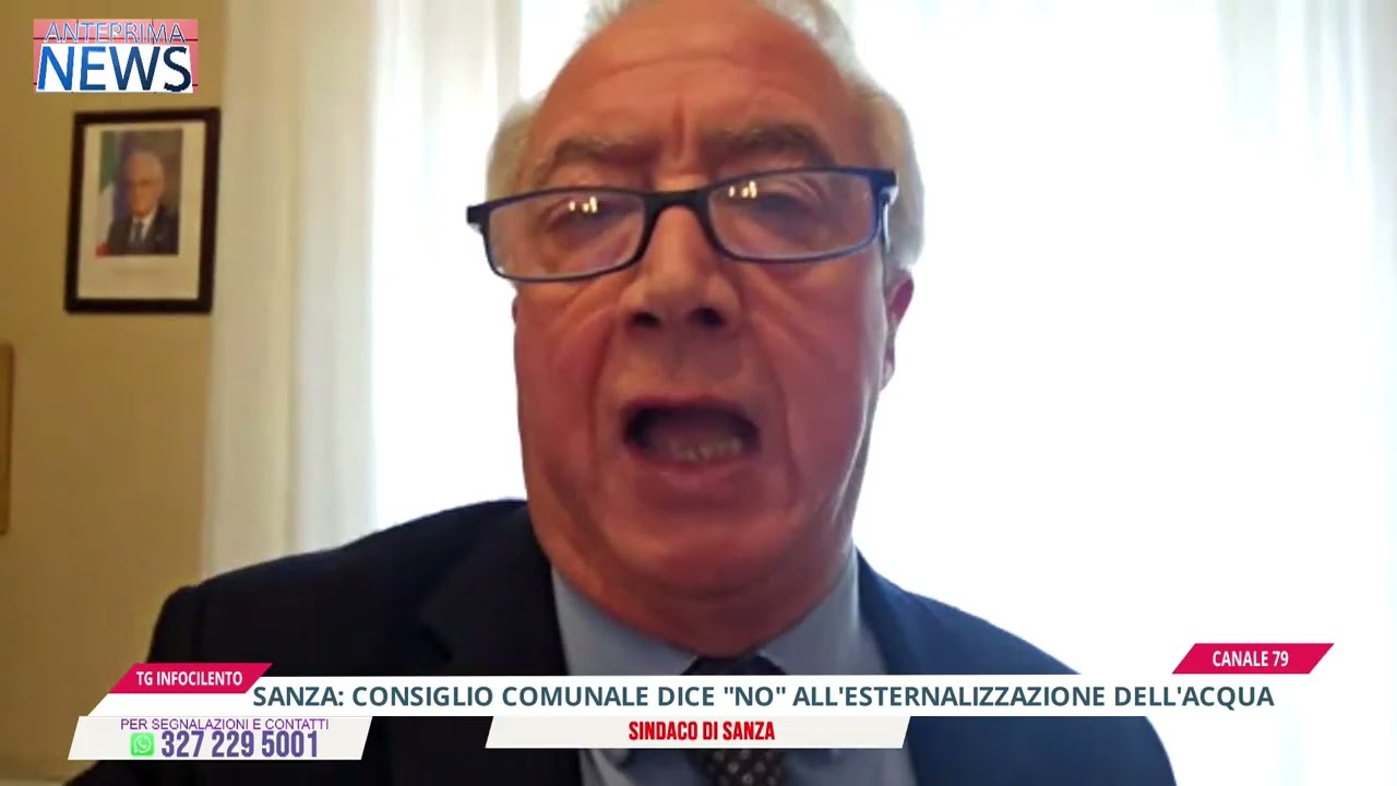 Sanza: Consiglio Comunale dice "No" all'esternalizzazione dell'acqua