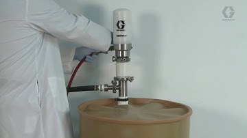 Demonstration: pumping high viscosity material with the Graco SaniForce 2:1 Piston Pump